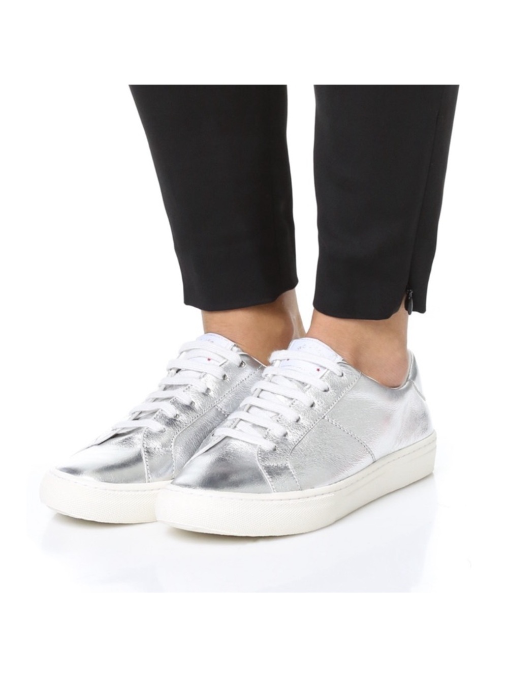 Marc Jacobs Empire metallic silver sneakers 7
